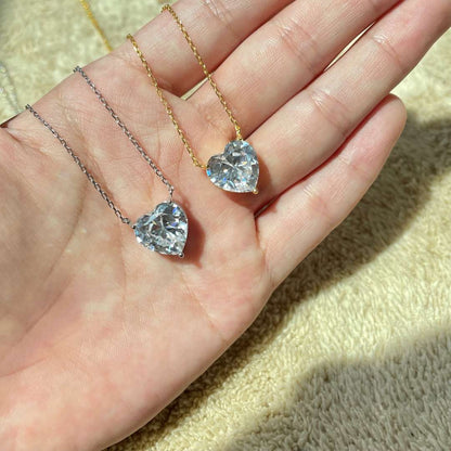 [Kincade Jewelrys] Collier en forme de cœur rayonnant de 6,0 carats