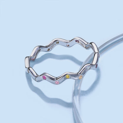 [Kincade Jewelrys] Bague de tous les jours à taille ronde et vibrante