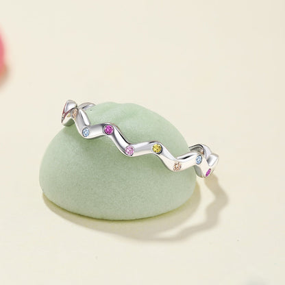 [Kincade Jewelrys] Bague de tous les jours à taille ronde et vibrante