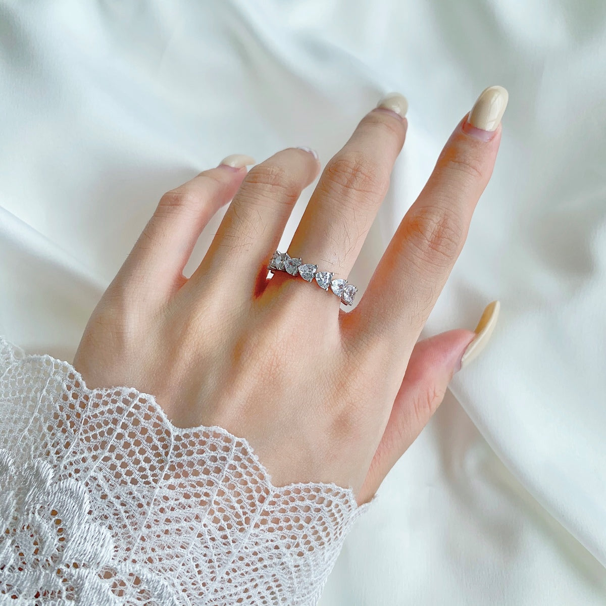 [Kincade Jewelrys]0.25 Carat Radiant Romance Heart Cut Lover Ring