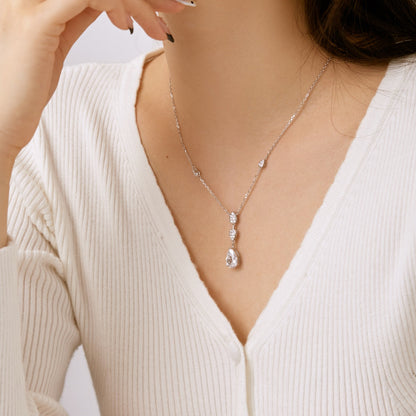 [Kincade Jewelrys] Collier éblouissant taille poire