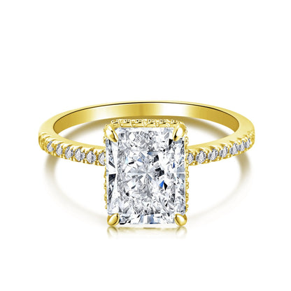 [Kincade Jewelry] Bague de fiançailles luxueuse de 4,0 carats