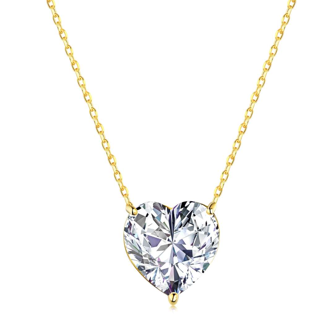 [Kincade Jewelrys] Collier en forme de cœur rayonnant de 6,0 carats