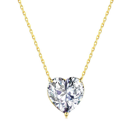 [Kincade Jewelrys] Collier en forme de cœur rayonnant de 6,0 carats