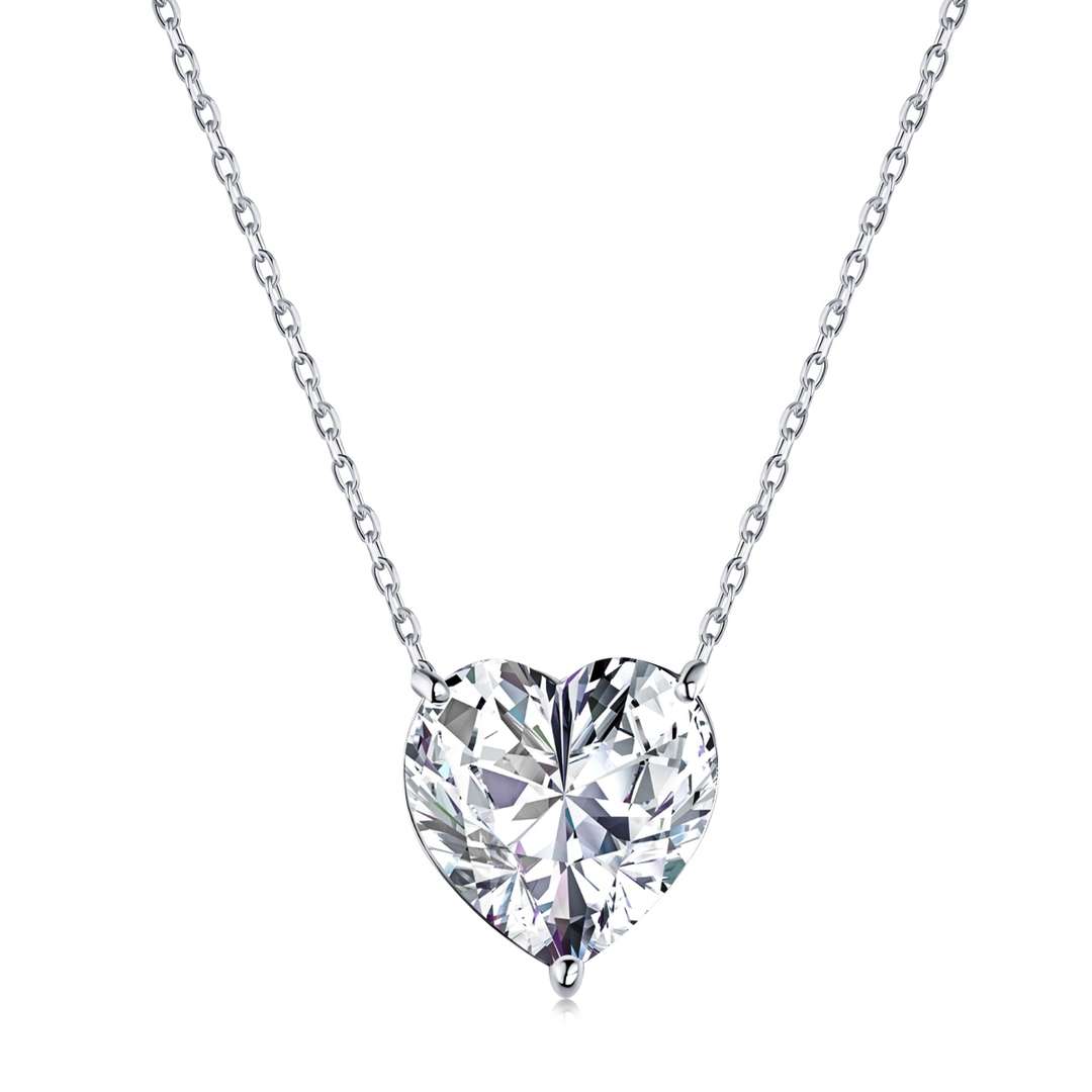 [Kincade Jewelrys] Collier en forme de cœur rayonnant de 6,0 carats