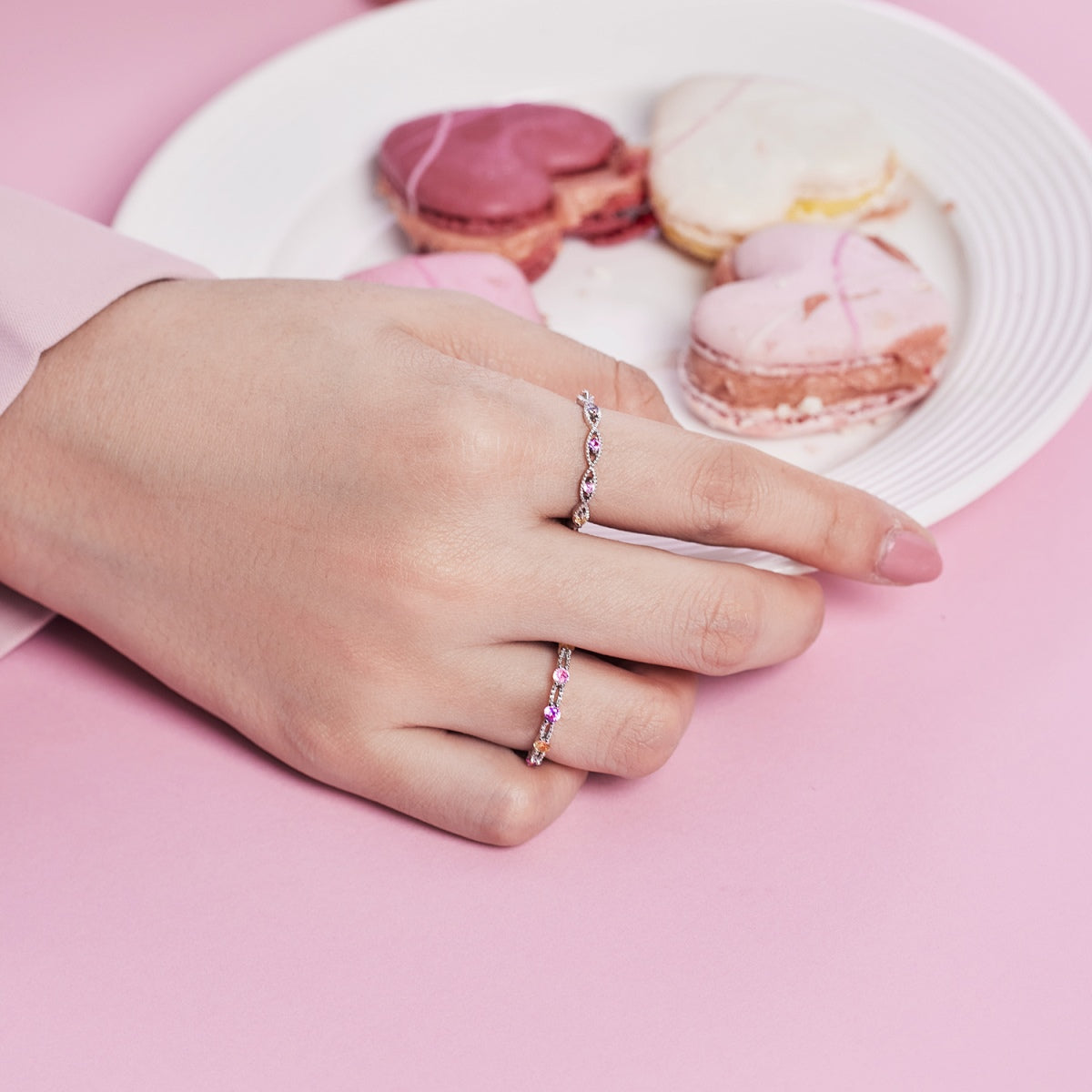 [Kincade Jewelrys] Bague élégante et énergique à taille ronde pour tous les jours