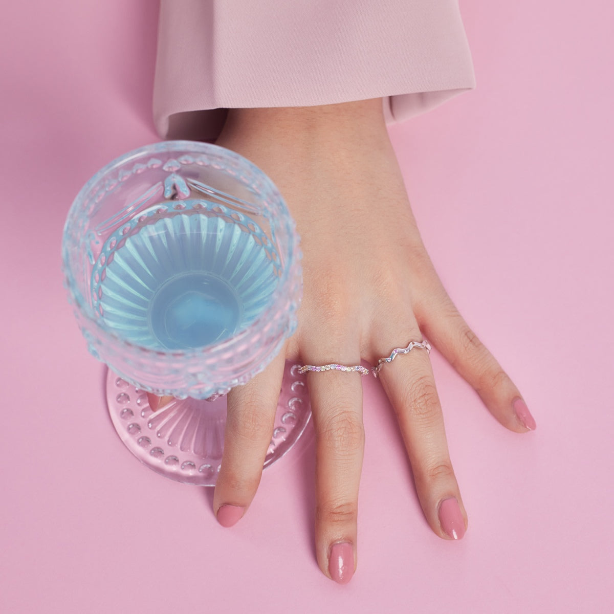 [Kincade Jewelrys] Bague de tous les jours à taille ronde et vibrante