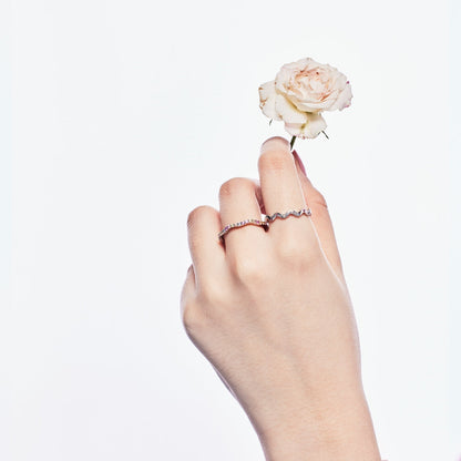[Kincade Jewelrys] Bague de tous les jours à taille ronde et vibrante
