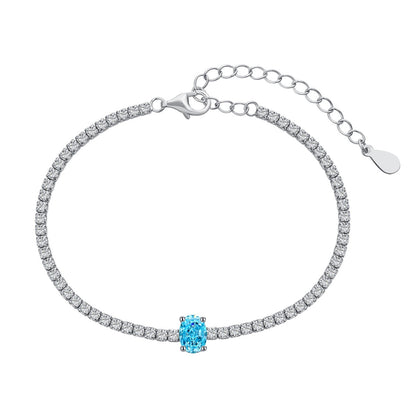 [Kincade Jewelrys] Bracelet quotidien exquis de 0,75 carat à taille ovale
