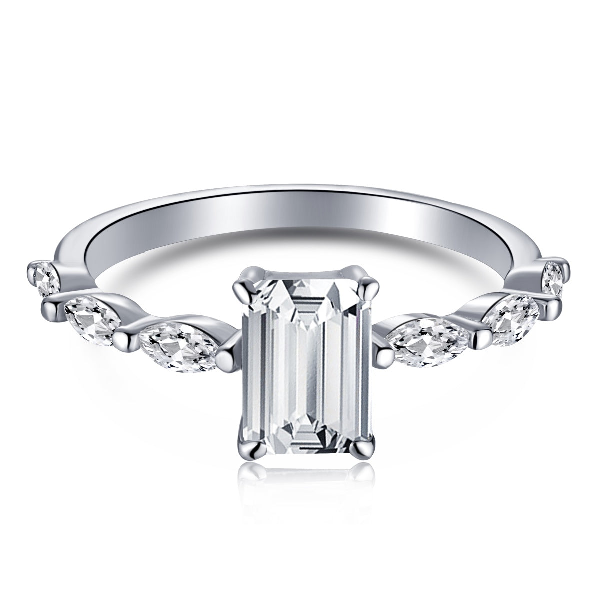 [Kincade Jewelry] Bague quotidienne délicate et resplendissante de 1,0 carat