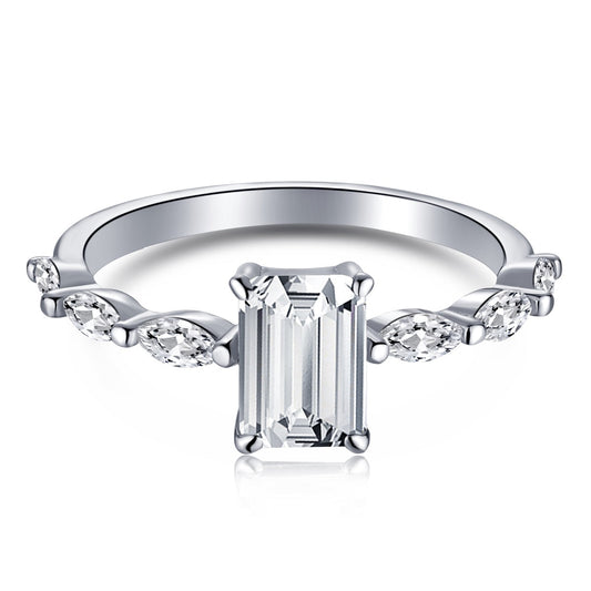 [Kincade Jewelry] Bague quotidienne délicate et resplendissante de 1,0 carat