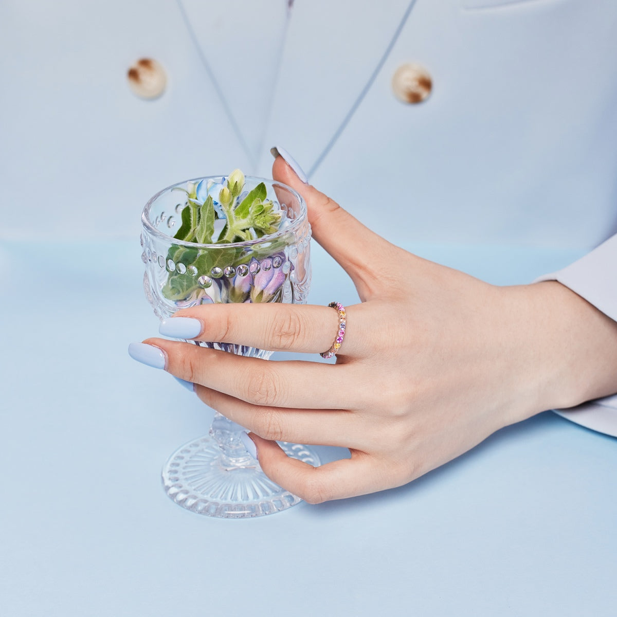 [Kincade Jewelrys]Dazzling Resplendent Round Cut Party Ring