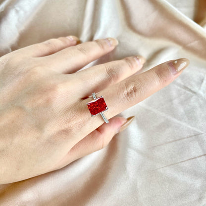 [Kincade Jewelry] Bague de fiançailles luxueuse de 4,0 carats