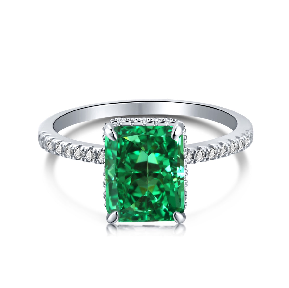 [Kincade Jewelry] Bague de fiançailles luxueuse de 4,0 carats
