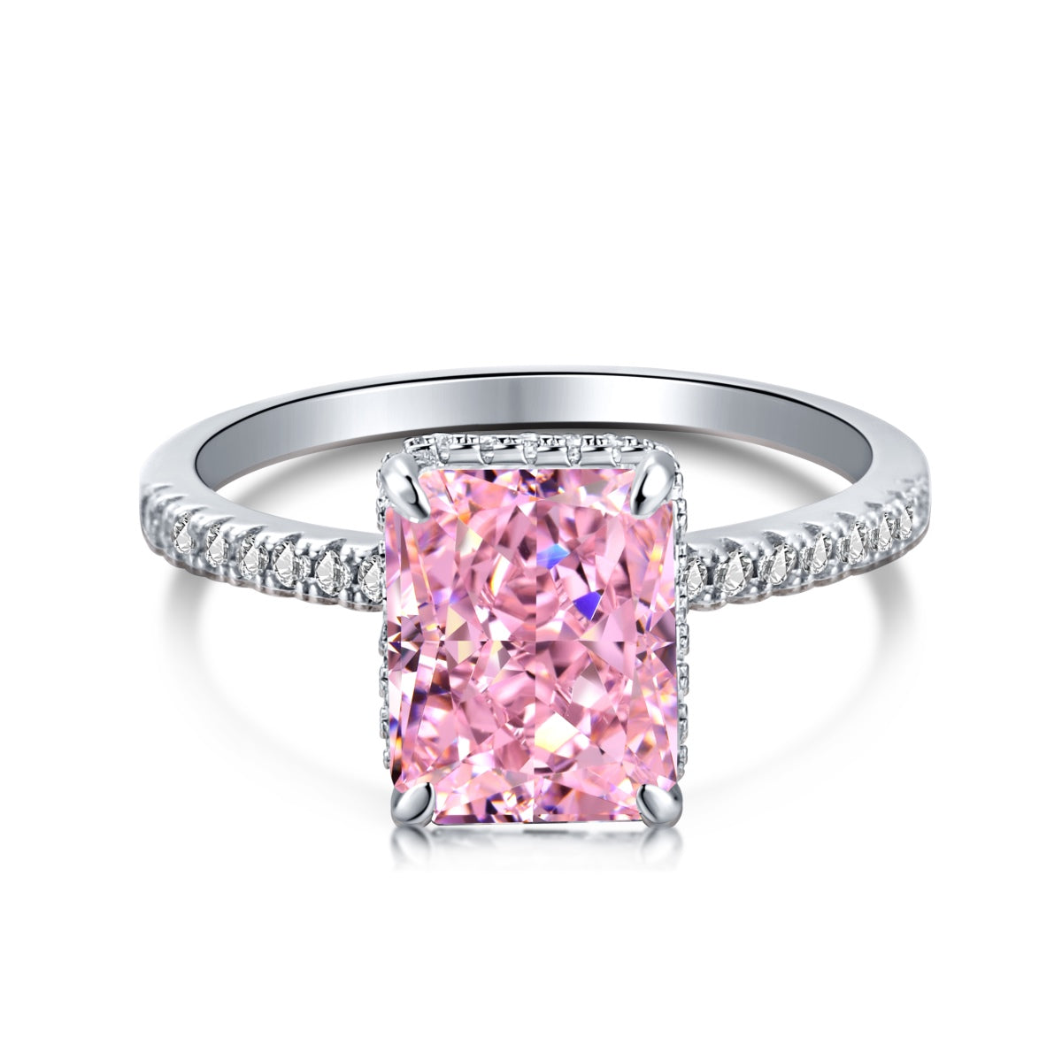 [Kincade Jewelry] Bague de fiançailles luxueuse de 4,0 carats