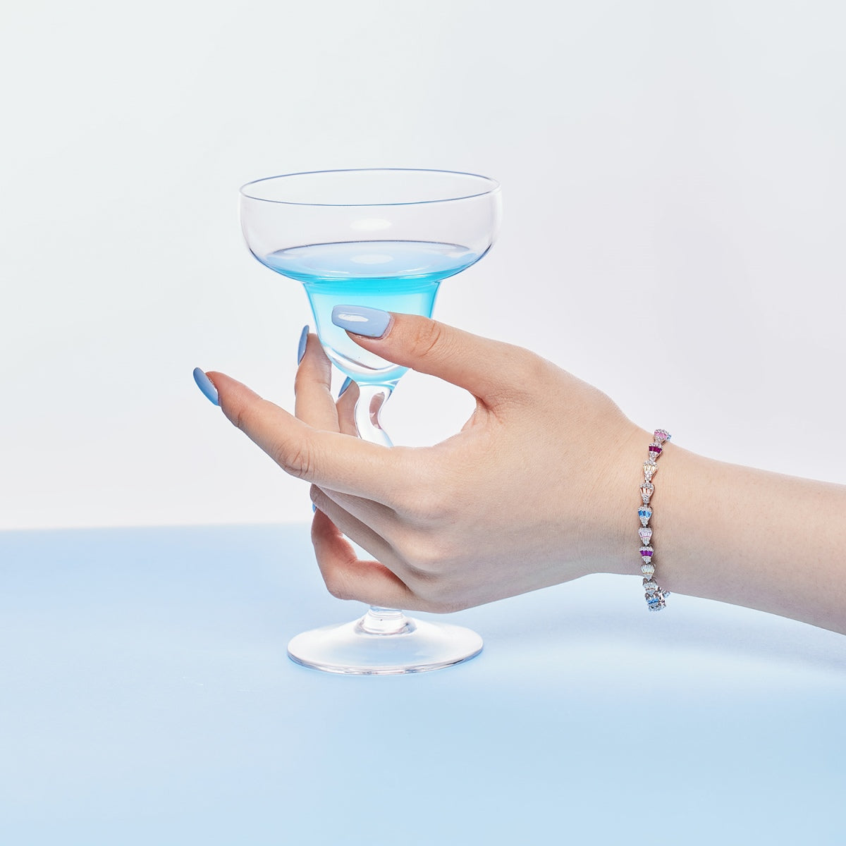 [Kincade Jewelrys] Bracelet quotidien en forme de goutte d'eau rayonnante