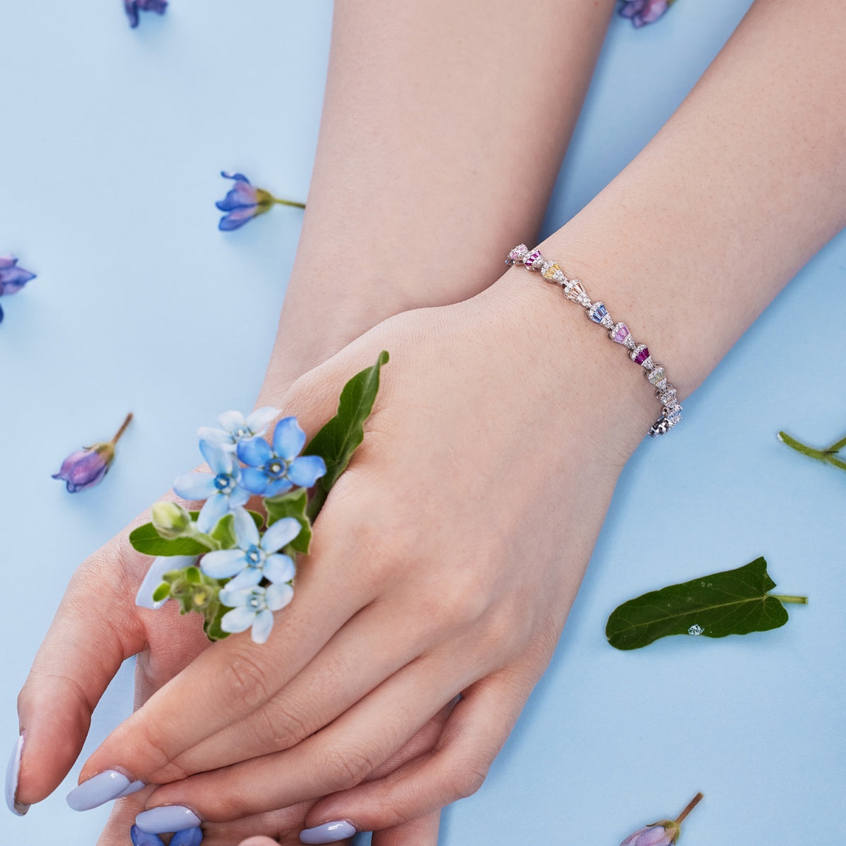 [Kincade Jewelrys] Bracelet quotidien en forme de goutte d'eau rayonnante