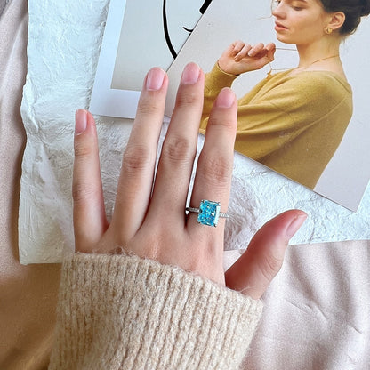 [Kincade Jewelry] Bague de fiançailles luxueuse de 4,0 carats