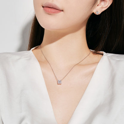 [Kincade Jewelry] Boucles d'oreilles de mariage taille princesse radiante de 1,0 carat