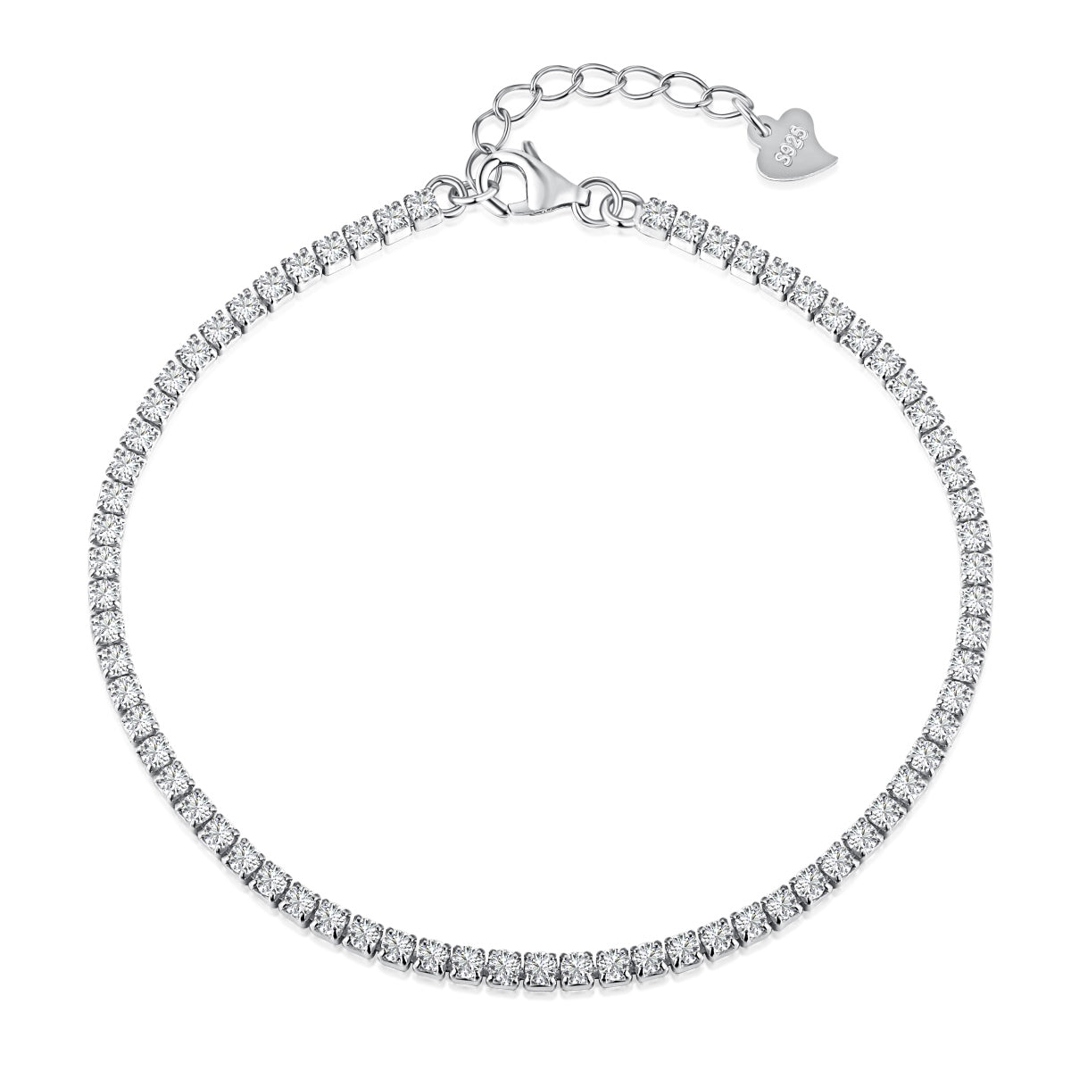 [Kincade Jewelry] Bracelet tennis taille princesse brillant et éclatant
