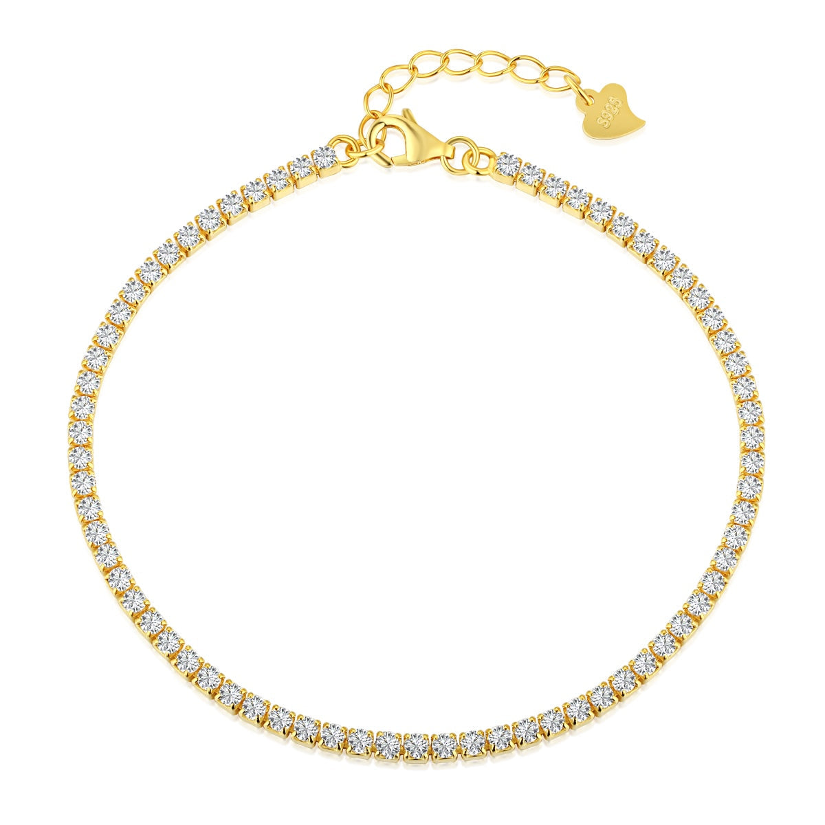 [Kincade Jewelry] Bracelet tennis taille princesse brillant et éclatant