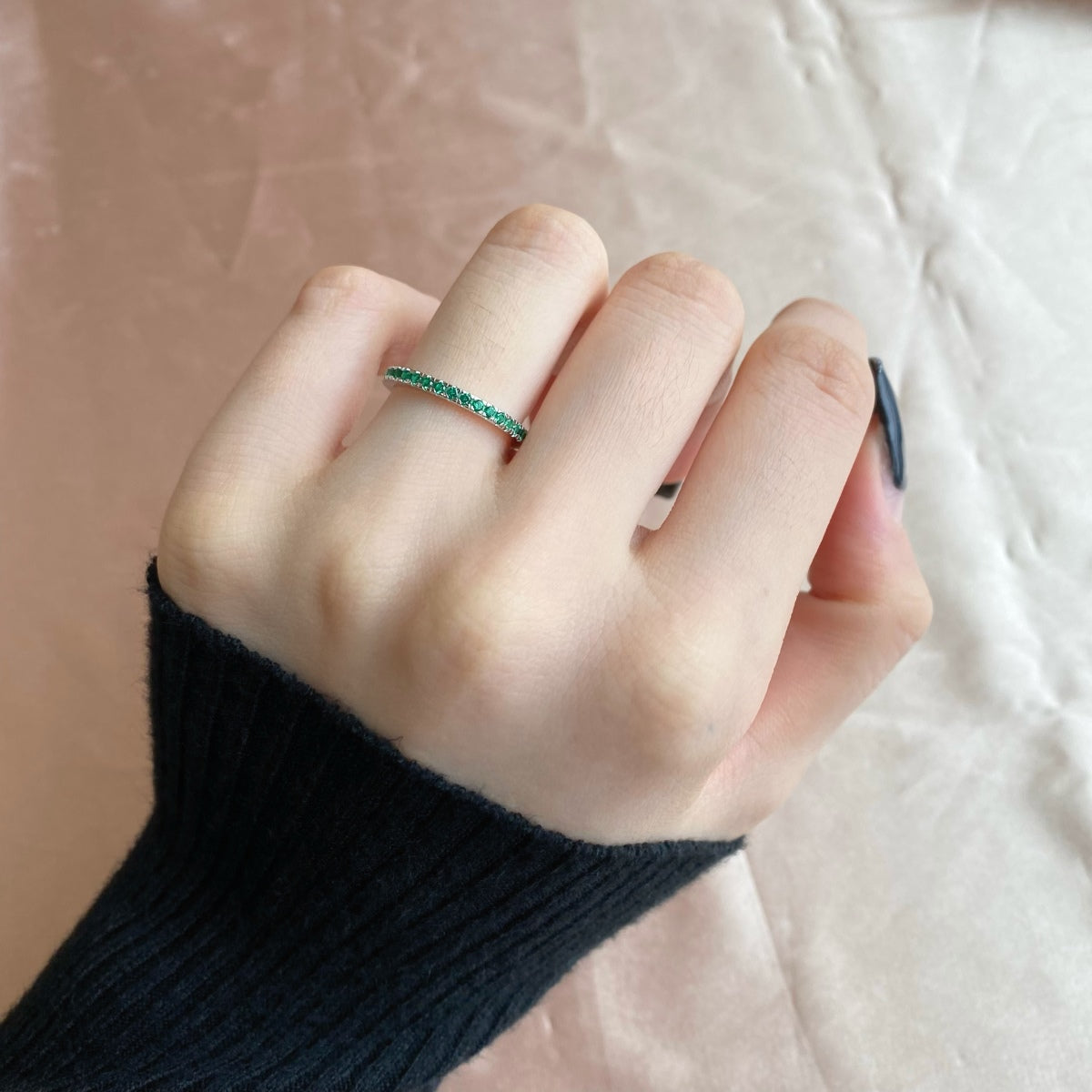 [Kincade Jewelrys]Delicate Sparkling Round Cut Daily Ring