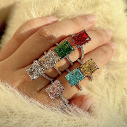 [Kincade Jewelry] Bague de fiançailles luxueuse de 4,0 carats