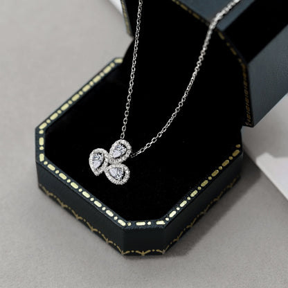 [Kincade Jewelrys] Collier élégant en forme de fleur et taille poire