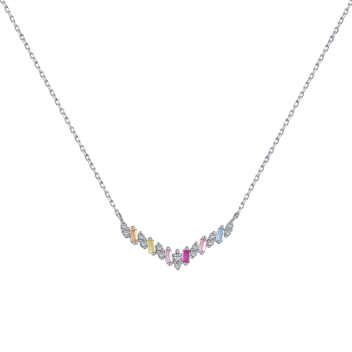 [Kincade Jewelrys] Collier arc-en-ciel éblouissant