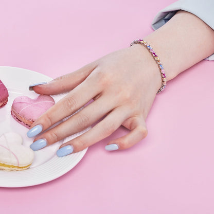 [Kincade Jewelrys] Bracelet de fête multi-coupes orné et scintillant