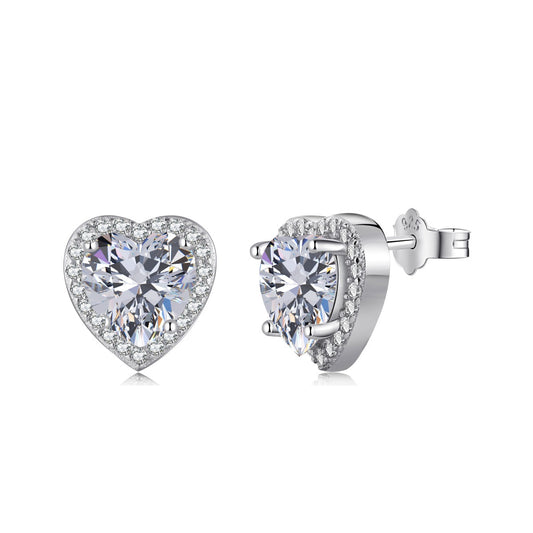 [Kincade Jewelrys] Boucles d'oreilles scintillantes en forme de cœur