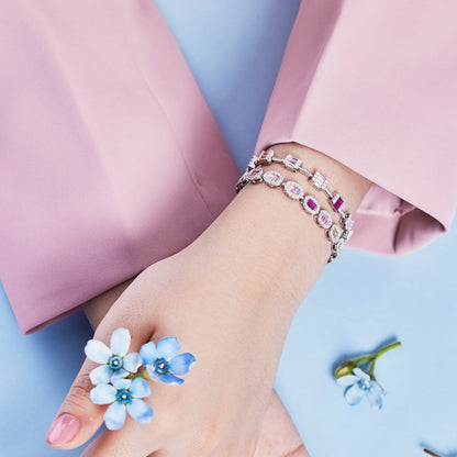 [Kincade Jewelrys]Dainty Charming Emerald Cut Daily Bracelet