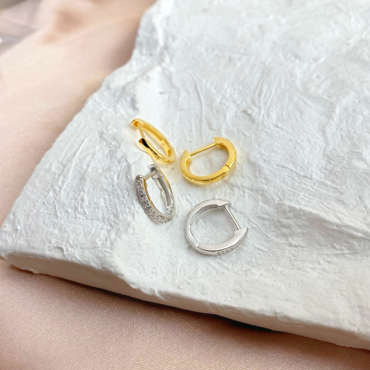 [Kincade Jewelrys] Boucles d'oreilles circulaires polyvalentes