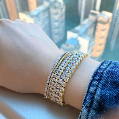 [Kincade Jewelry] Bracelet tennis taille princesse brillant et éclatant