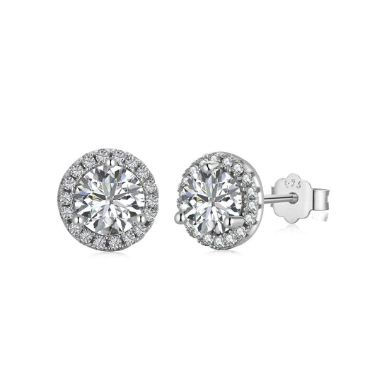 [Kincade Jewelrys] Boucles d'oreilles rondes classiques de princesse