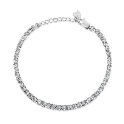 [Kincade Jewelrys] Bracelet quotidien scintillant à taille ronde