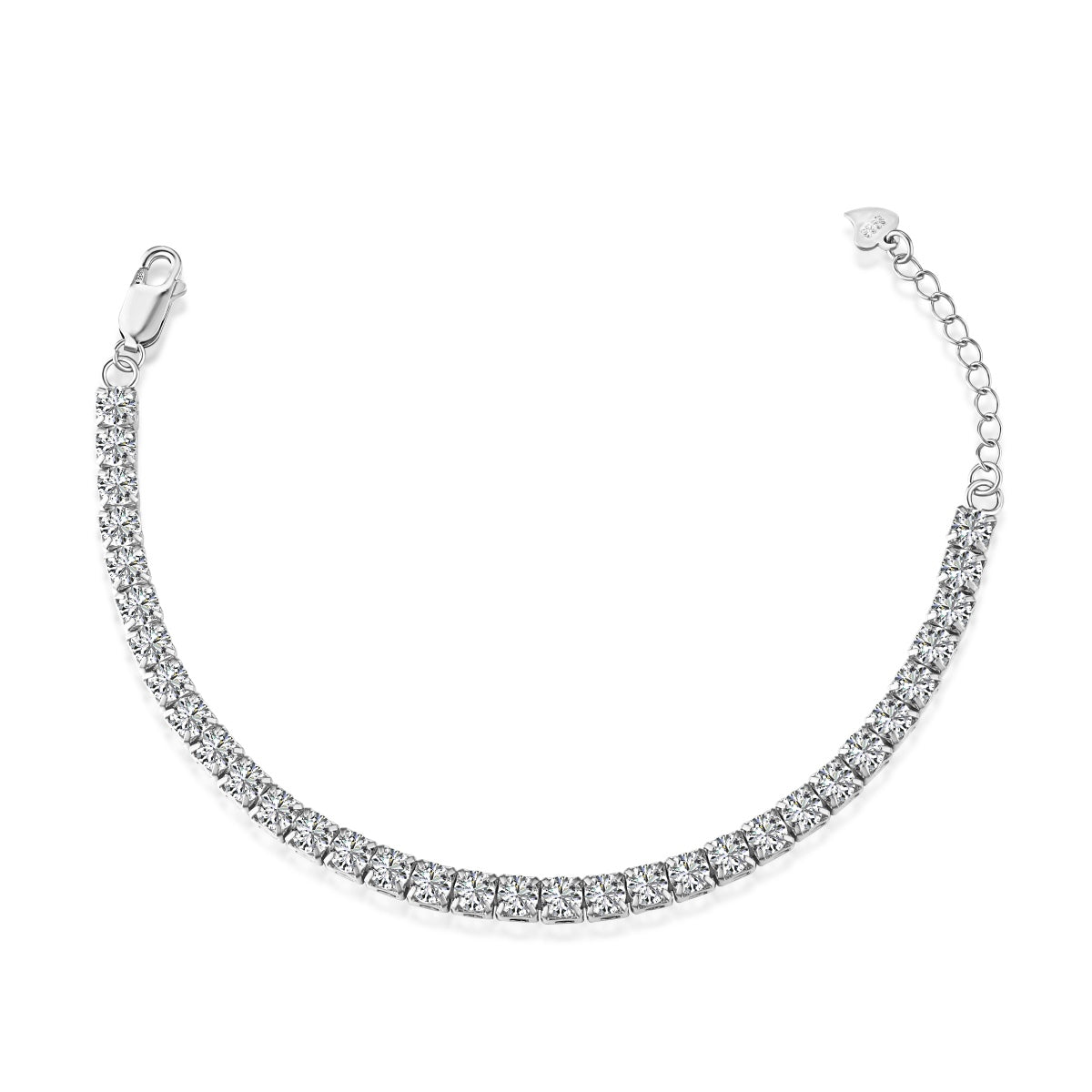 [Kincade Jewelrys] Bracelet tennis taille princesse scintillant et radieux