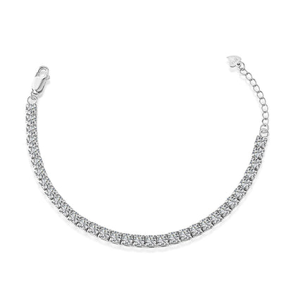 [Kincade Jewelrys] Bracelet tennis taille princesse scintillant et radieux