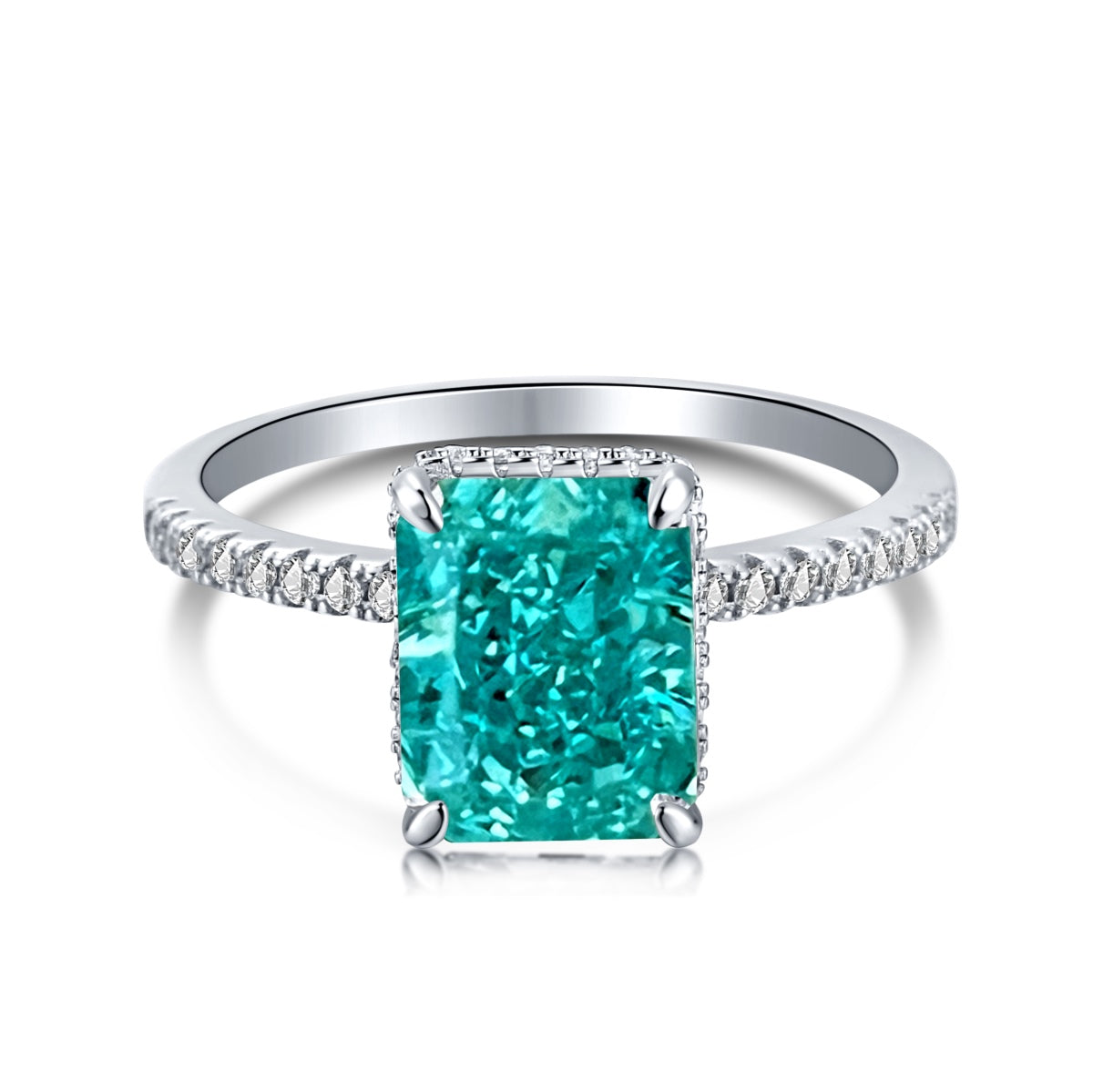 [Kincade Jewelry] Bague de fiançailles luxueuse de 4,0 carats