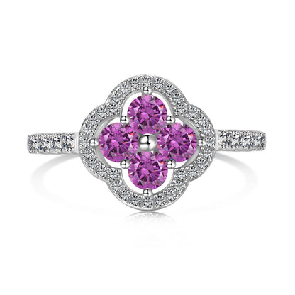 [Kincade Jewelrys] Bague à motif de trèfle à quatre feuilles