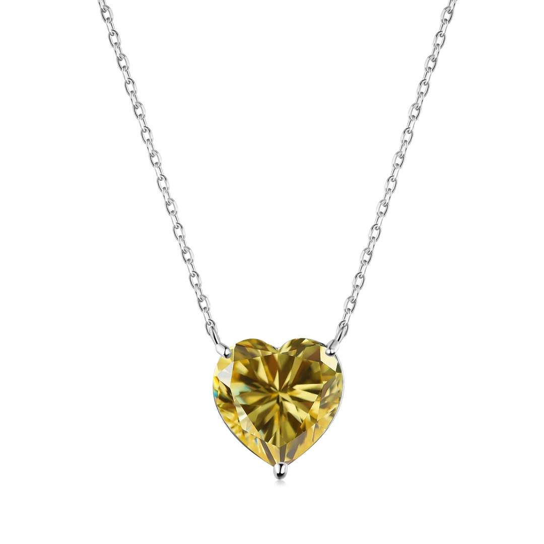 [Kincade Jewelrys] Collier en forme de cœur rayonnant de 6,0 carats