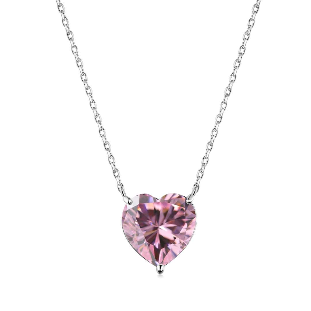 [Kincade Jewelrys] Collier en forme de cœur rayonnant de 6,0 carats