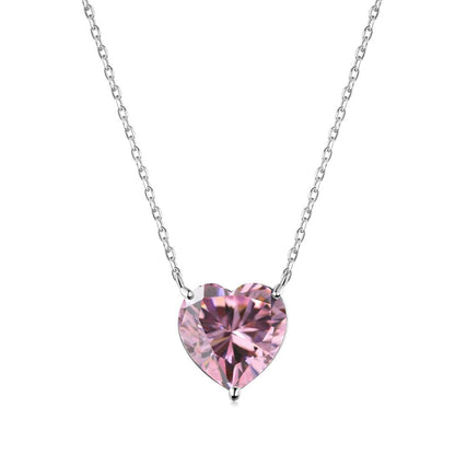 [Kincade Jewelrys] Collier en forme de cœur rayonnant de 6,0 carats