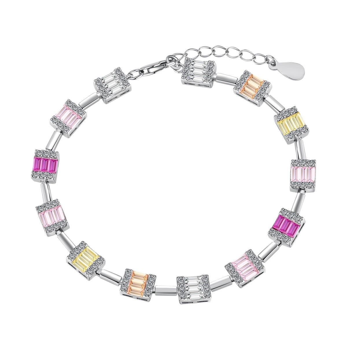 [Kincade Jewelrys]Dainty Charming Emerald Cut Daily Bracelet
