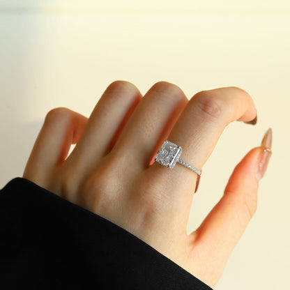 [Kincade Jewelry] Bague de fiançailles luxueuse de 4,0 carats