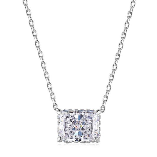 [Joyas Kincade] Collar colorido de forma cuadrada de lujo
