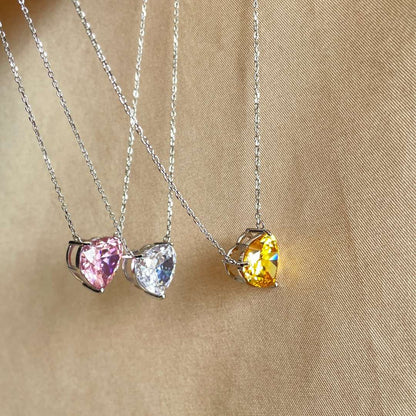 [Kincade Jewelrys] Collier en forme de cœur rayonnant de 6,0 carats