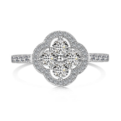 [Kincade Jewelrys] Bague à motif de trèfle à quatre feuilles