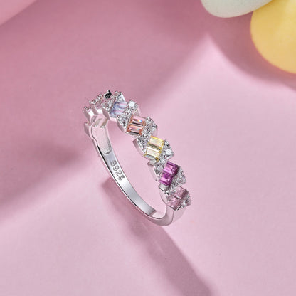 [Kincade Jewelrys] Bague quotidienne délicate et vibrante taille émeraude