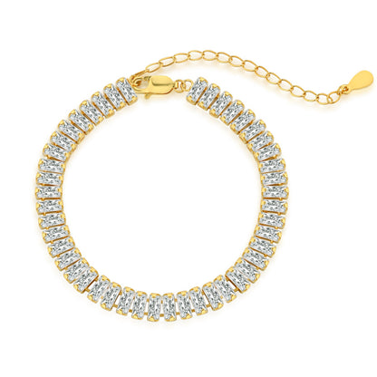[Kincade Jewelry] Bracelet quotidien exquis taille émeraude